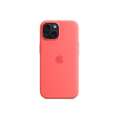   Луксозен силиконов гръб оригинален MT0V3ZM/A OFFICIAL Apple Silicone Case With MagSafe за Apple iPhone 15 6.1 червен/Guava